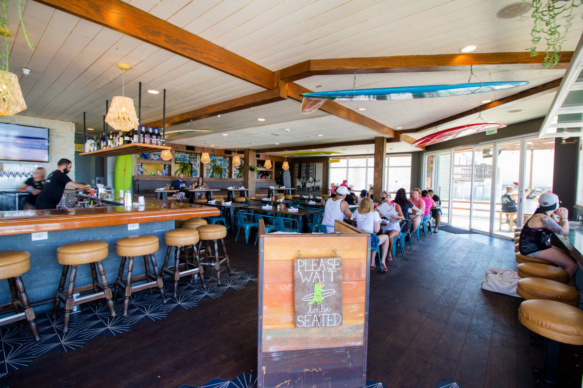 Interior, bar and dining area